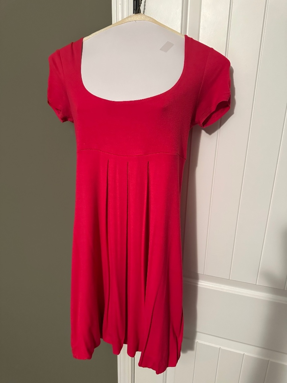 Cache Fit & Flare Hot Pink Dress